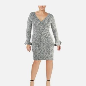 Lauren Ralph Lauren Gray Long Sleeve Dress